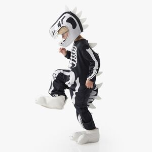 Pottery Barn Kids Glow-in-the-Dark Dino Skeleton Halloween Costume 3T